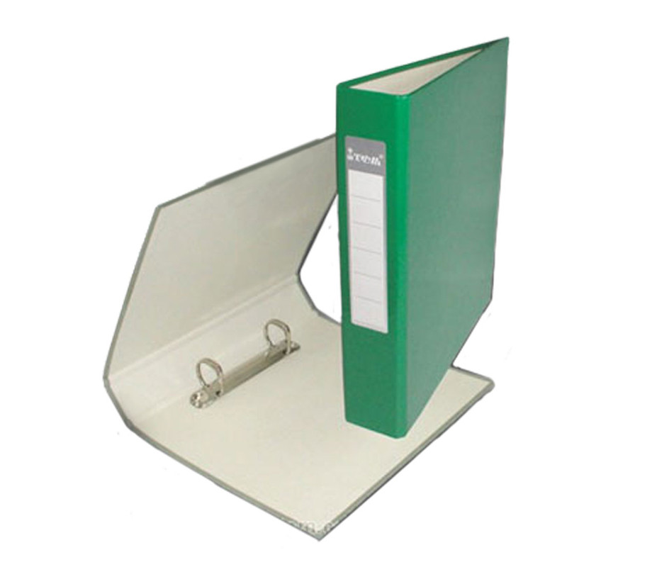 Папка з кільцями ITEM058, 2 кільця, А5, 40 мм, PP-покриття, зелена ITEM